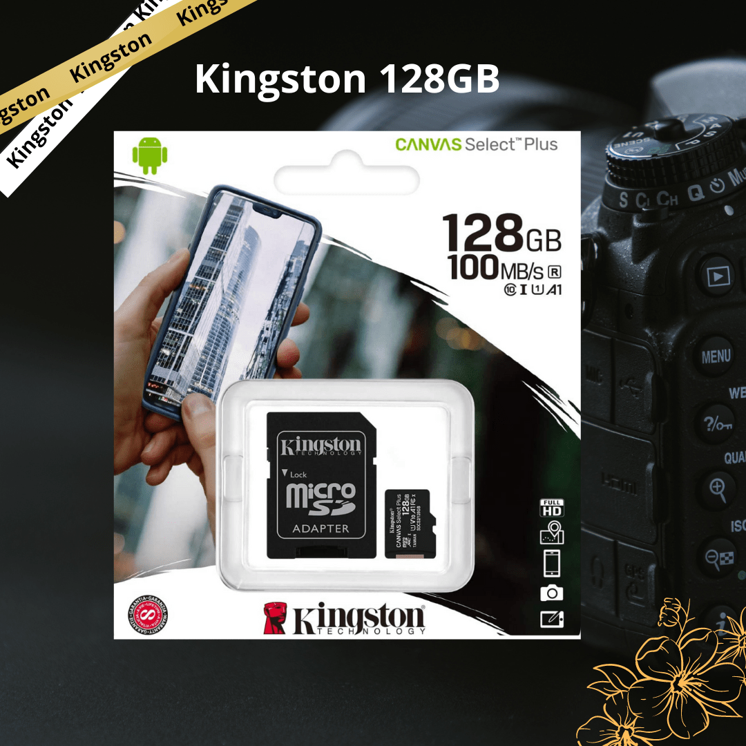 Kingston 128 GB MicroSD Card with Adapter International Journey SIM