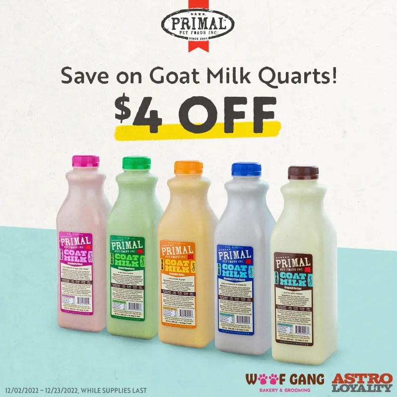 Primal 4 OFF Quart Goat Milk Houston, Texas
