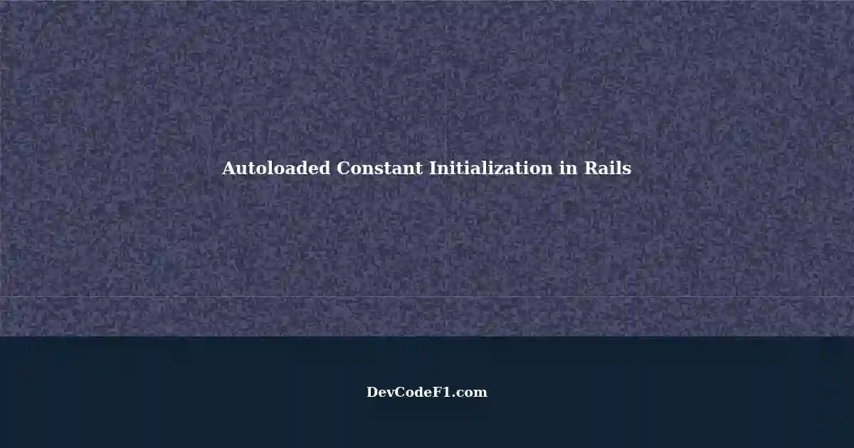 Prevent Initialization of Autoloaded Constant Value Objects Initializer