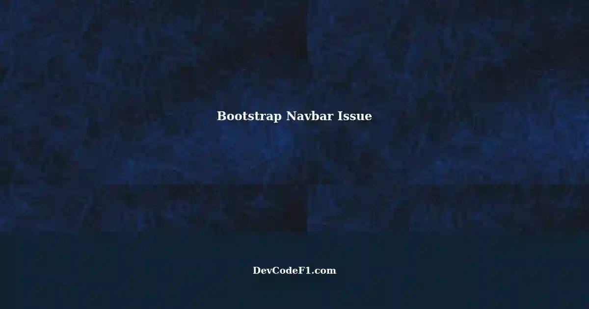 Troubleshooting Bootstrap Navbar Not Working with Downloaded Libraries