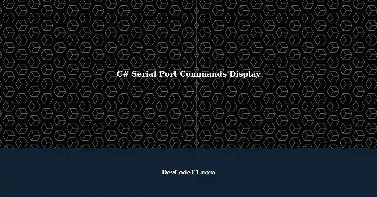 Serial Port Communication in C Displaying Sent and Received Commands