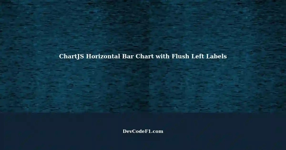 Rendering Horizontal Bar Chart with ChartJS and Flush Left Labels