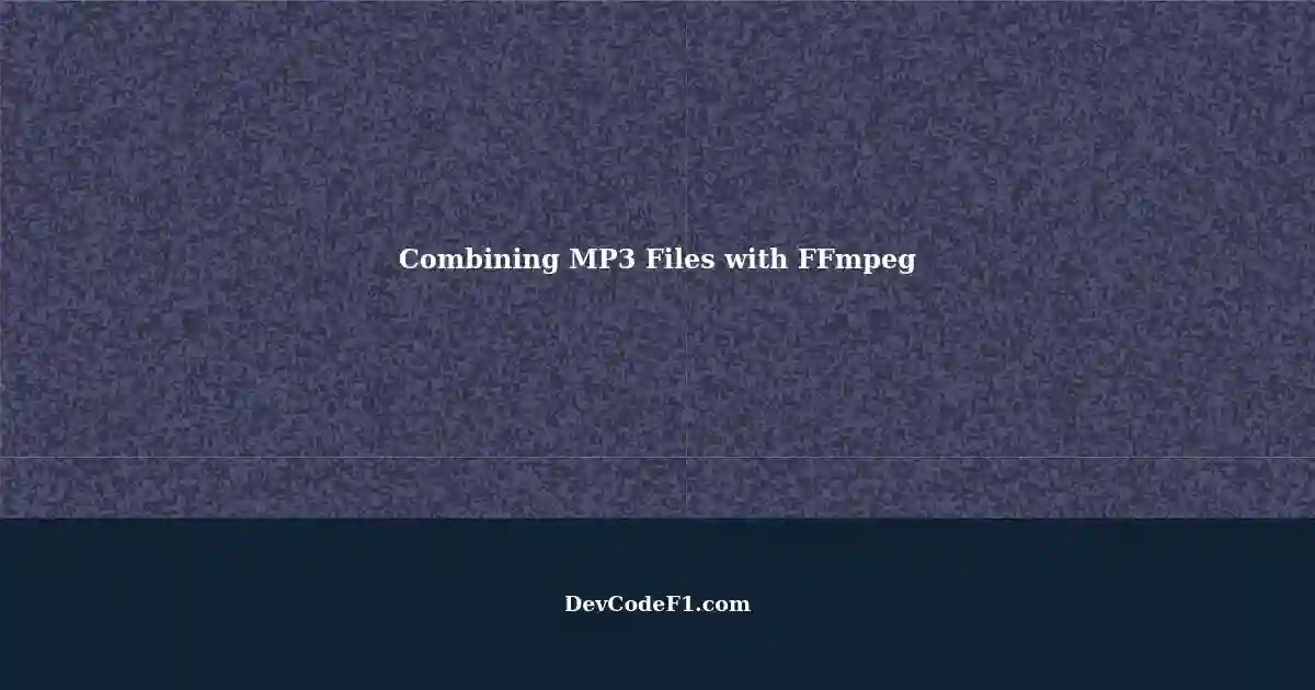 Combining Multiple MP3 Files with FFmpeg Pausing and Silence