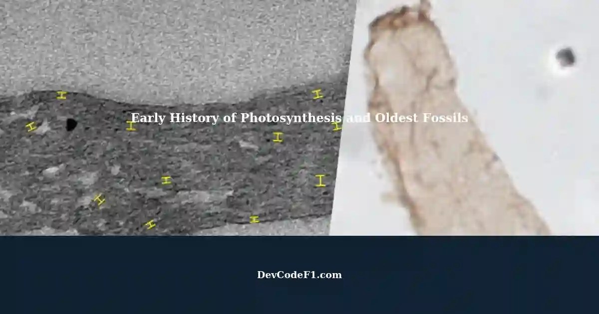The Early History of Photosynthesis on Earth Discovering the Oldest