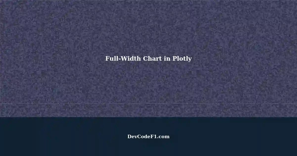 How to Create a FullWidth Chart with Fixed Height and No Scroll in Plotly