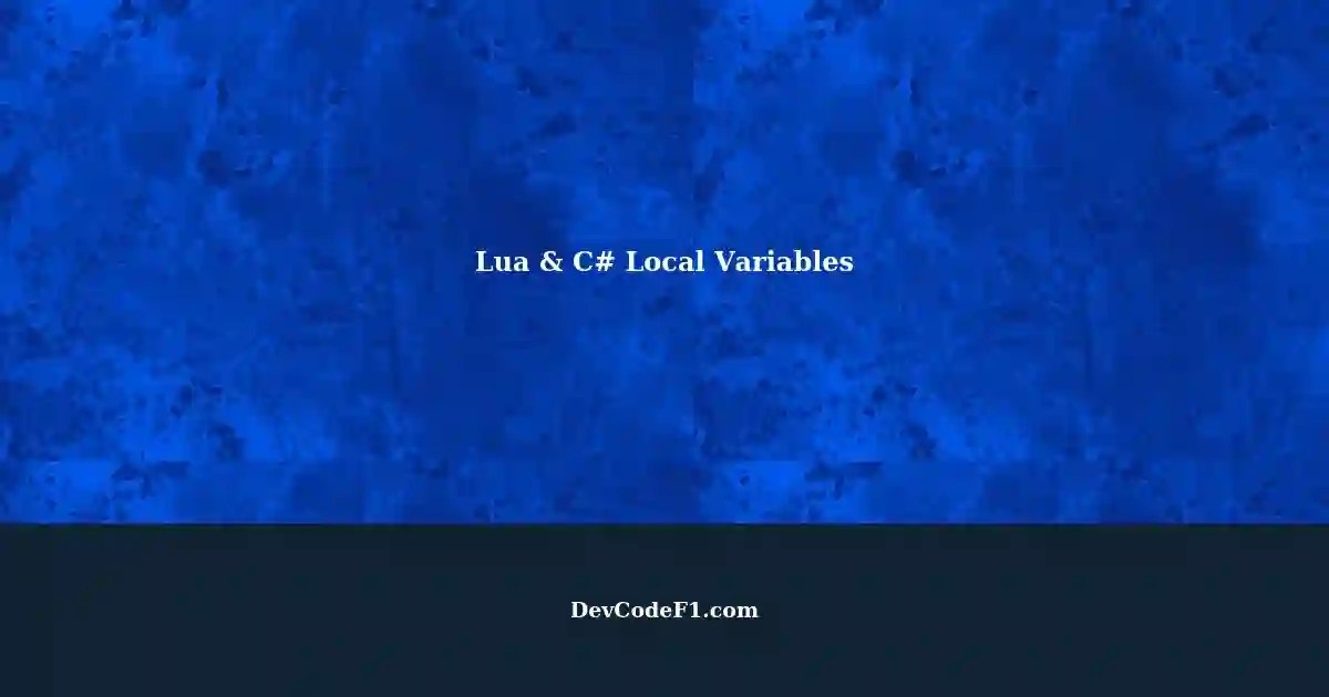 Using Lua to Read and Write Local Variables in C