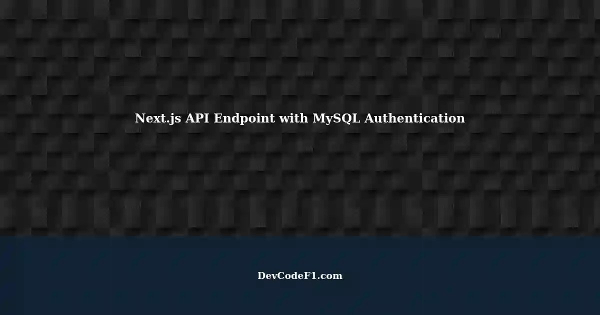 Creating a Simple API Endpoint with Next.js v11.1.1, React v17.0.2, and