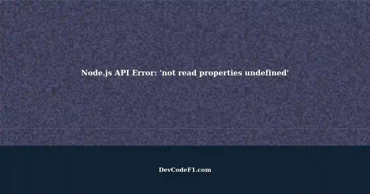 Node.js API Call Error 'not read properties undefined (reading chat)'