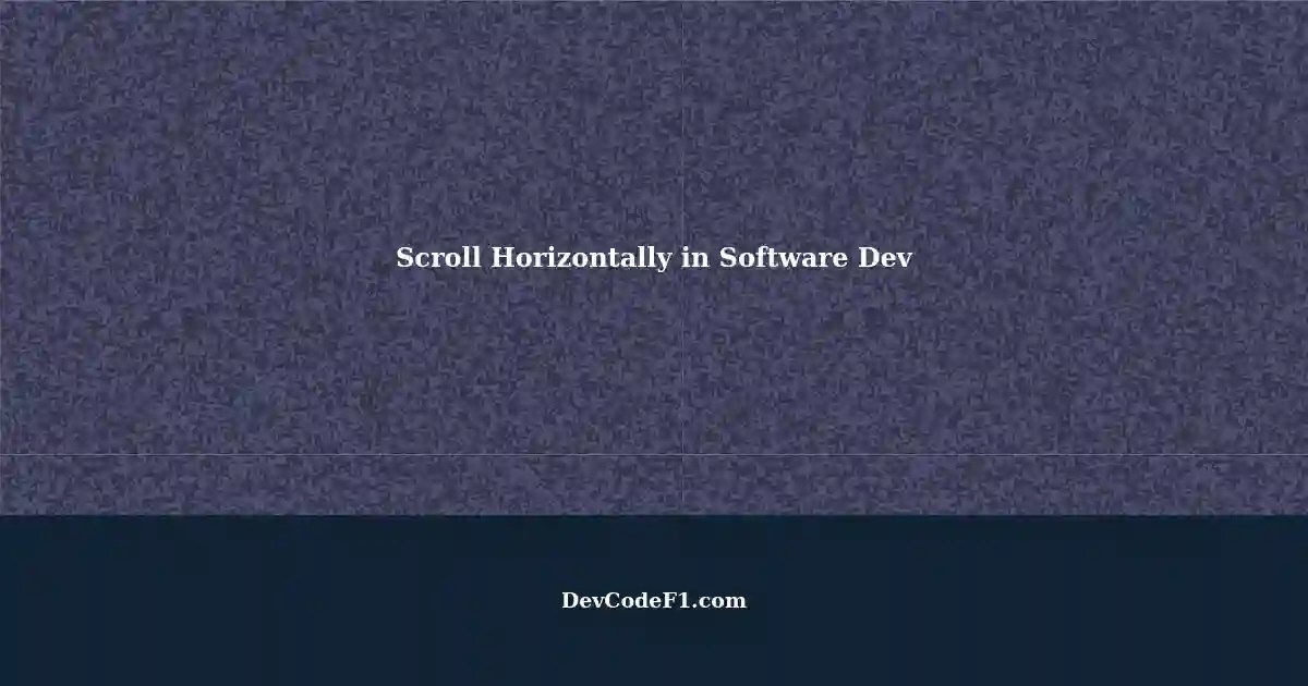 Scroll Horizontally List View Items Inside Screen in Software Development