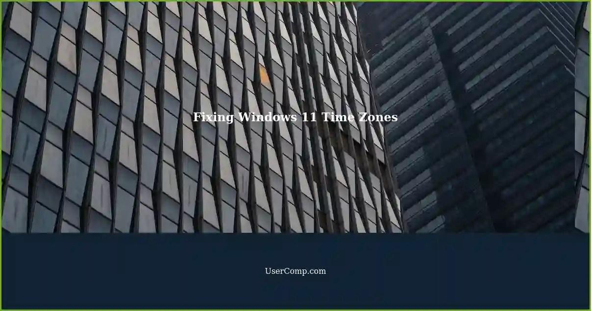 Fixing Incorrect Time Zones in Windows 11 A StepbyStep Guide