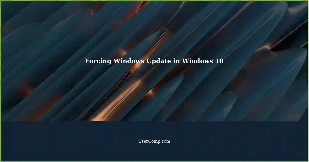Stuck on Windows Update Forcing Start in Windows 10