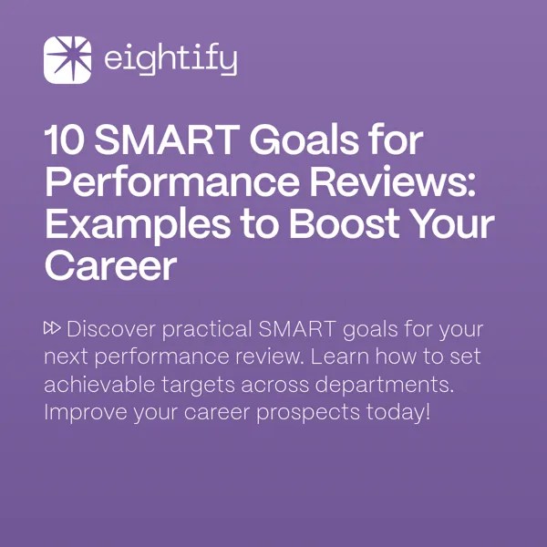 10 SMART Goals for Performance Reviews Examples to Boost Your Career