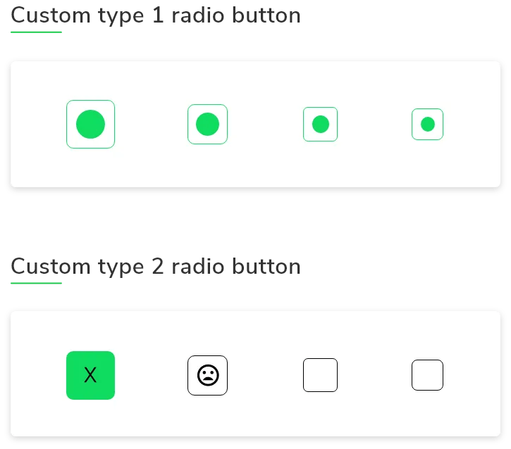 Examples Of Radio Buttons