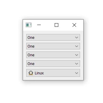PyQt Widget — Select items from a dropdown list