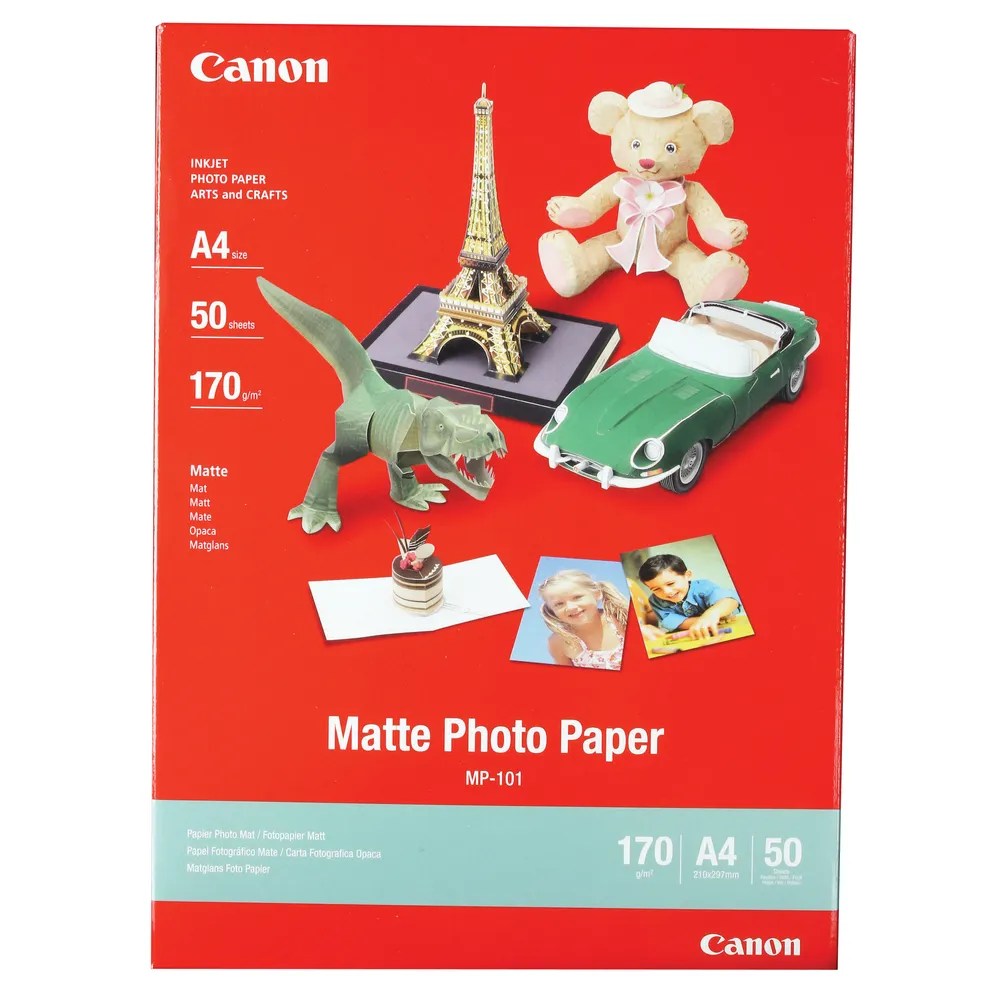 Canon A4 Matte Photo Paper 170gsm (50 Pack) MP101 A4