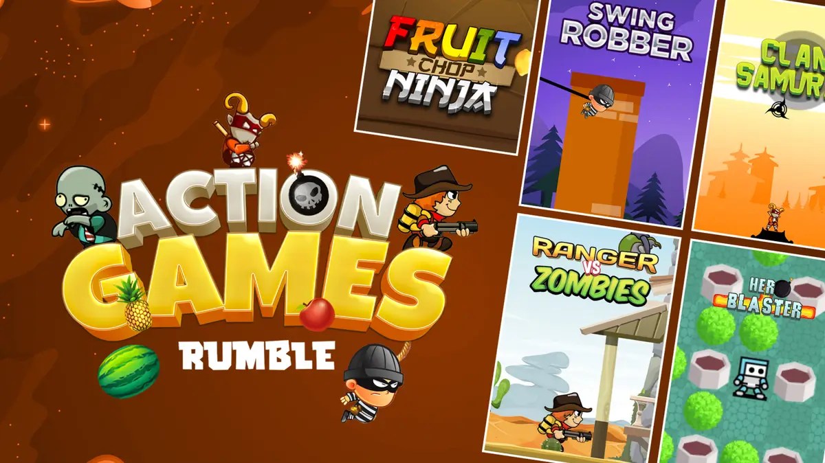 Play Free Online Action Games on Rumble Gaming App!