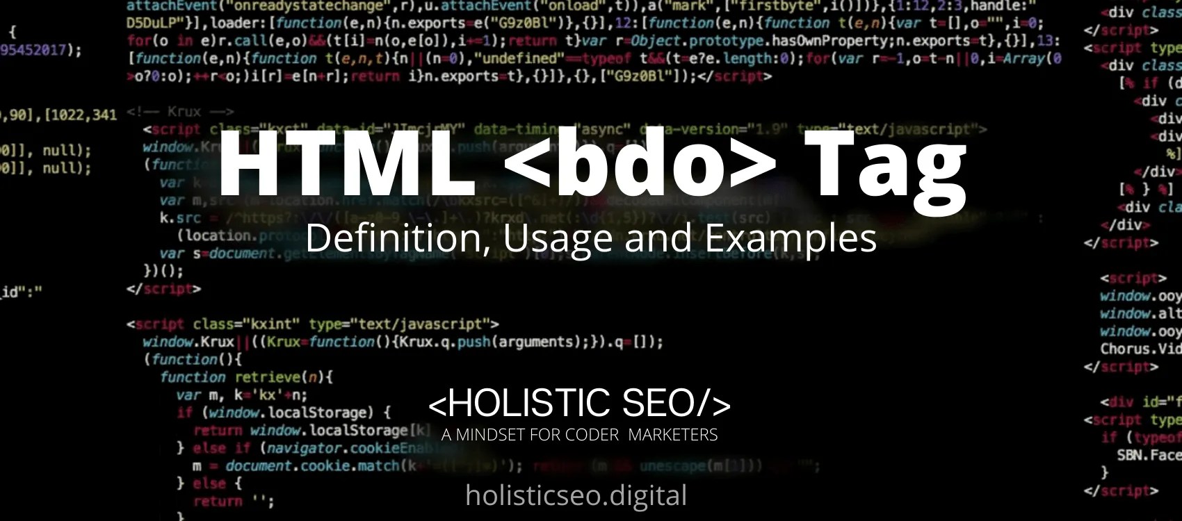 HTML Tag Definition, Usage and Examples Holistic SEO