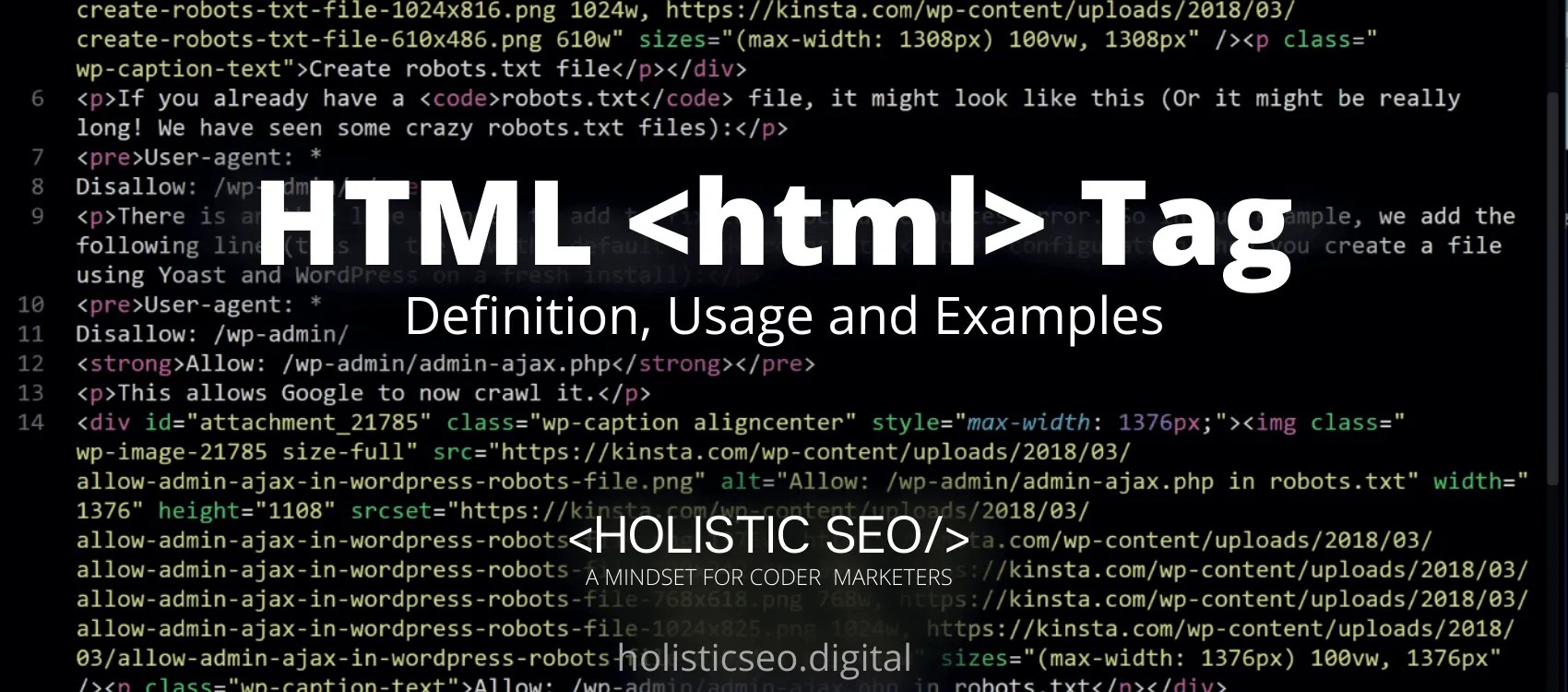 HTML Tag Definition, Usage and Examples Holistic SEO