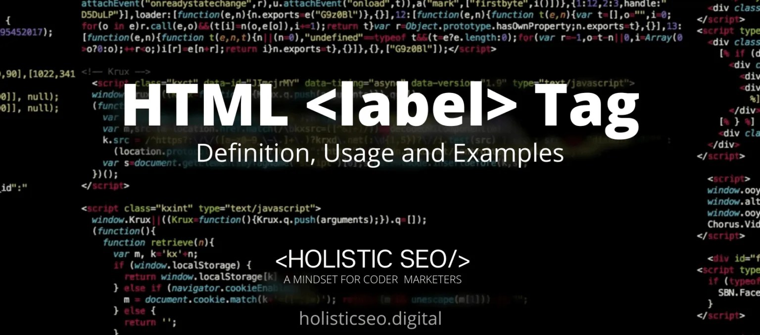 HTML Tag Definition, Usage and Examples Holistic SEO