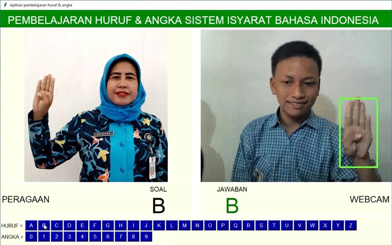 Aplikasi Sistem Isyarat Bahasa Indonesia untuk Penyandang