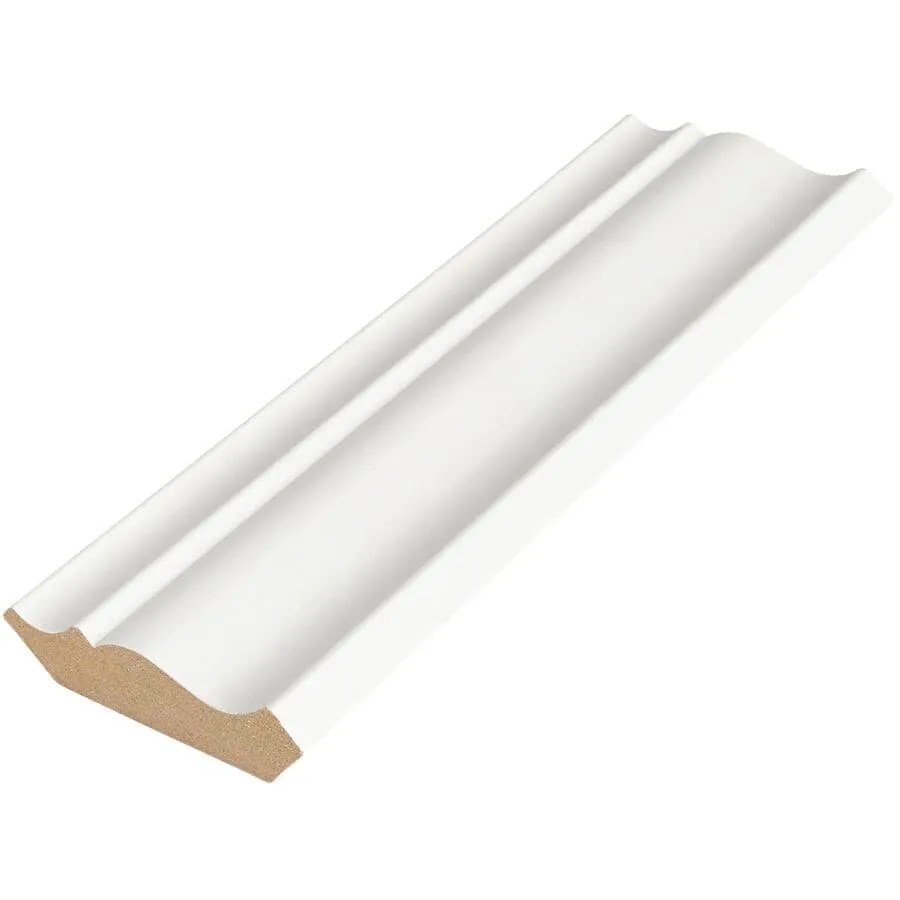 Alexandria Moulding 8' Primed MDF Crown Moulding at New Canadians Lumber MDFs