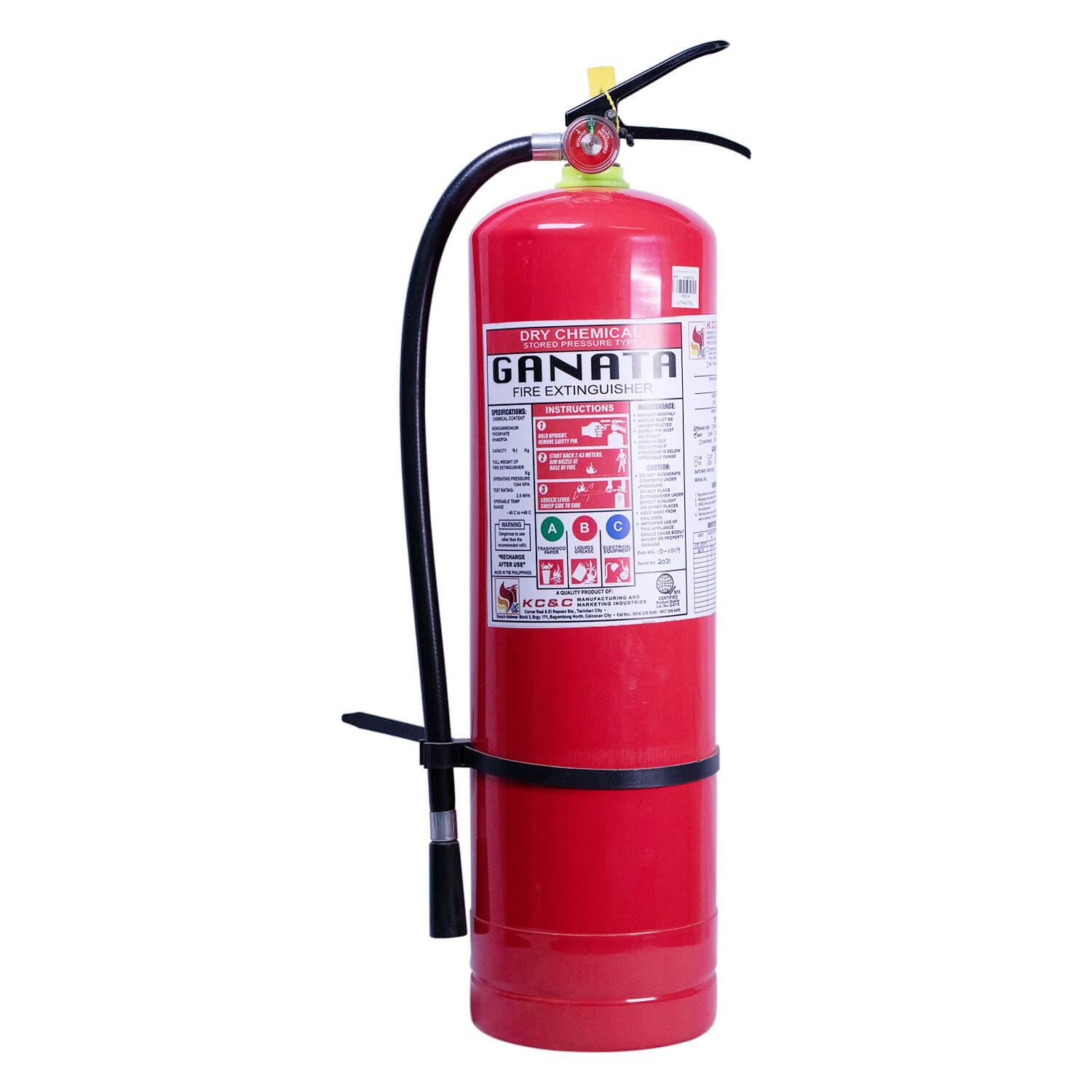Fire Extinguisher 9.1kg/20lb Tacloban Ultrasteel Corporation