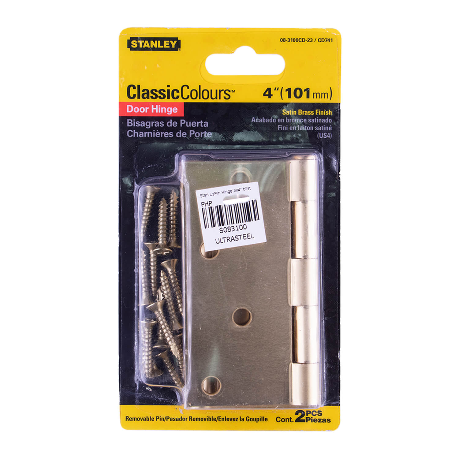 Stanley Loosepin Hinge 083100 4x4(blister) Tacloban Ultrasteel