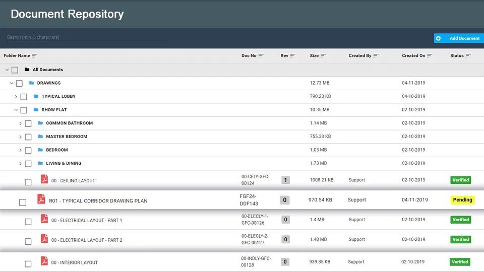 Construction Drawing & Document Management System