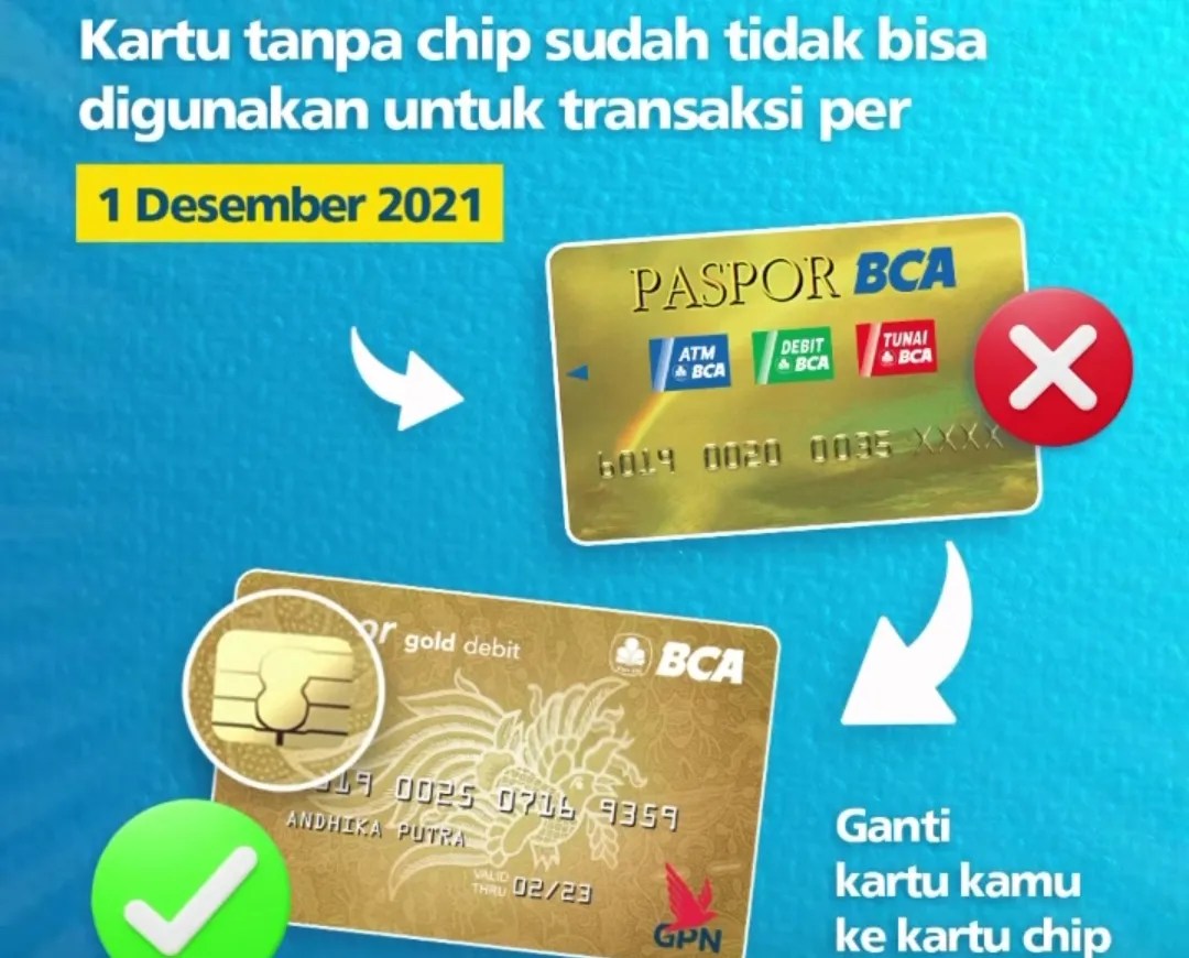 Nasabah BCA, Segera Ganti Kartu ATM ke Chip! Batas Akhir 30 November