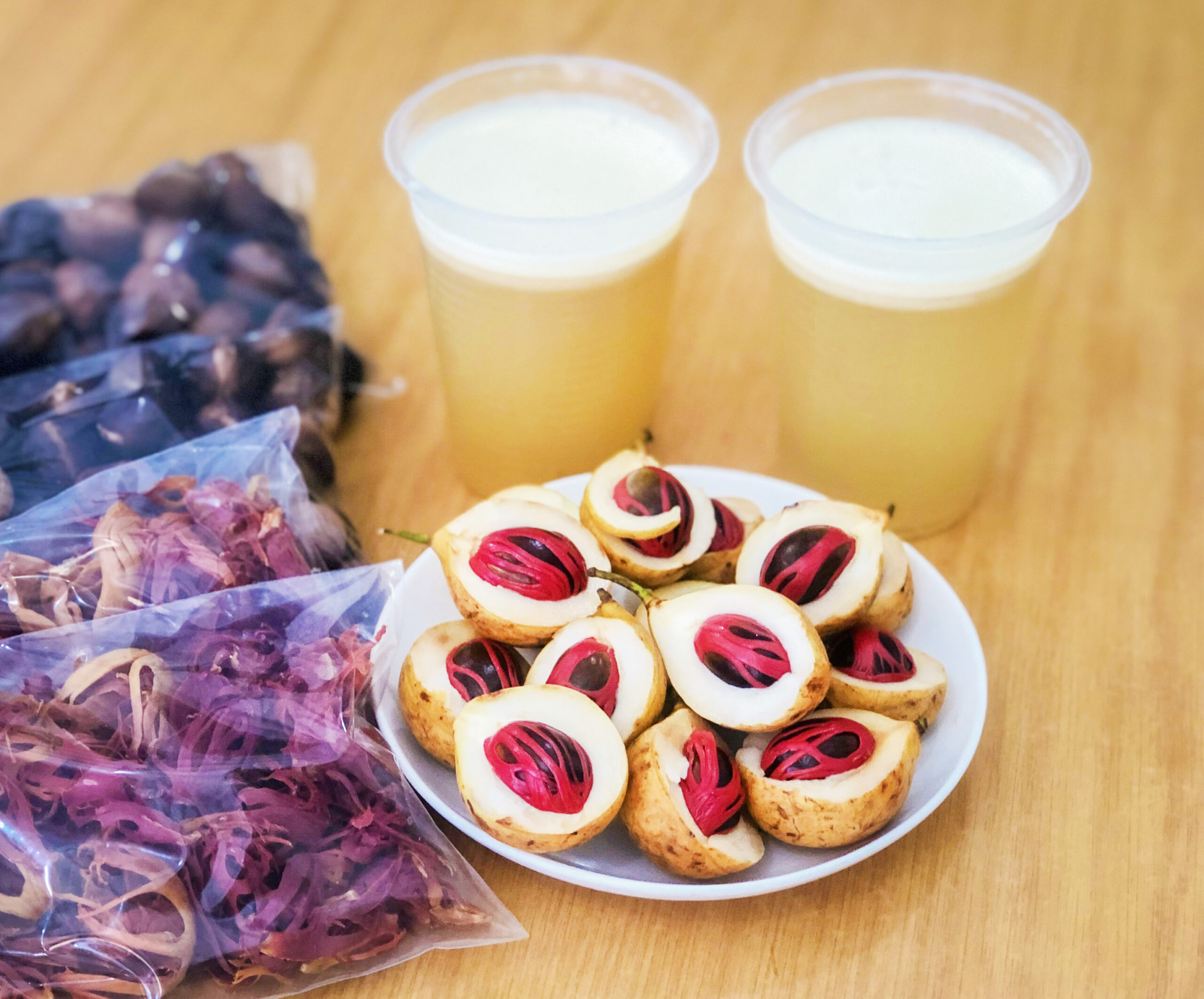 Nutmeg Juice A Delicious Concoction Made from Nutmeg Fruits in Penang