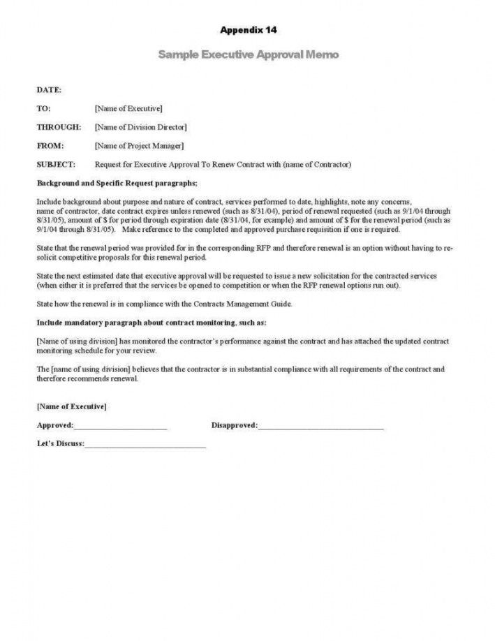 Project Management Memo Template