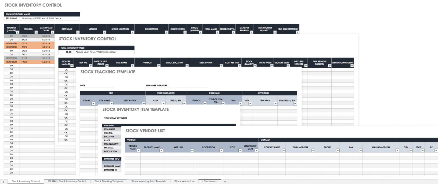 Free Excel Inventory Templates Create & Manage Smartsheet