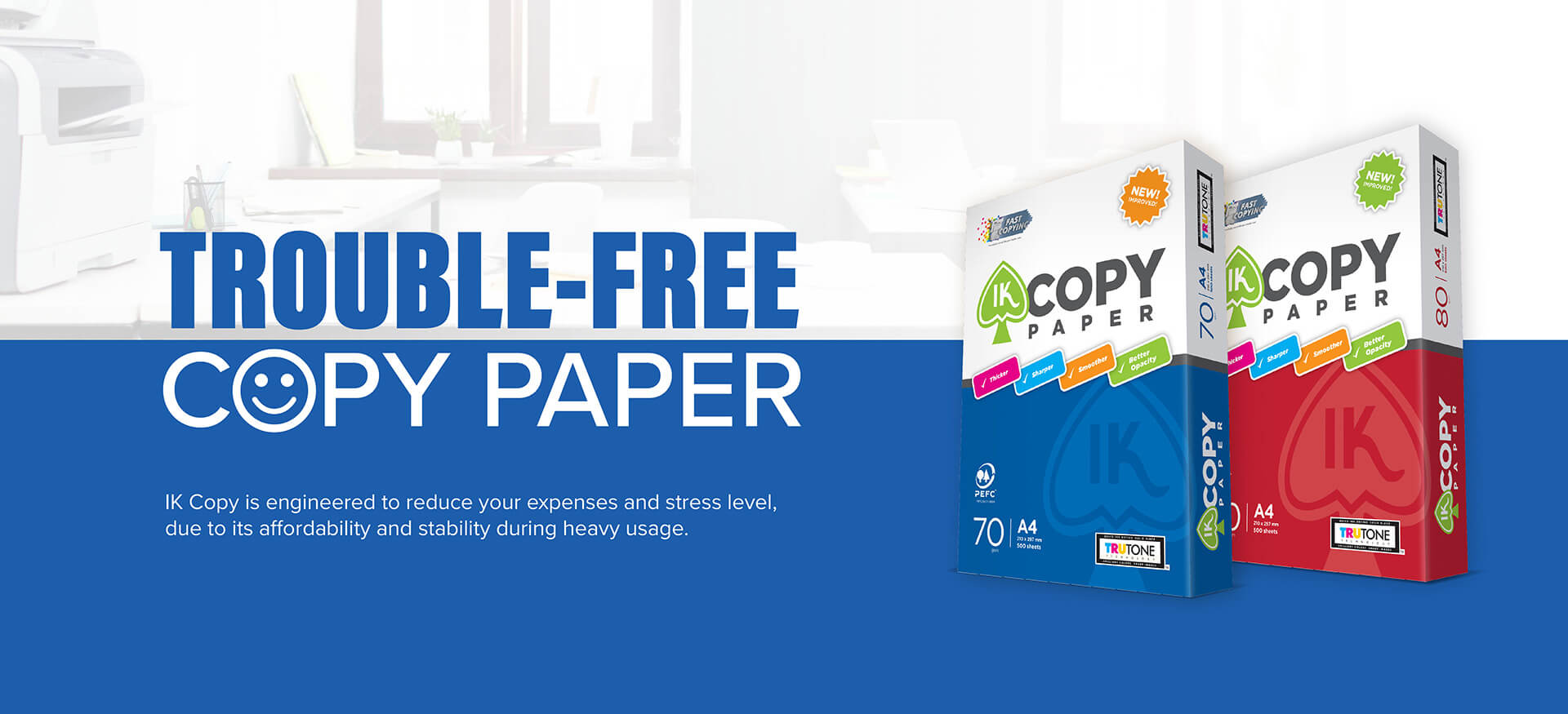 IK Copy Paper Made For Heavy Usage At An Affordable Price