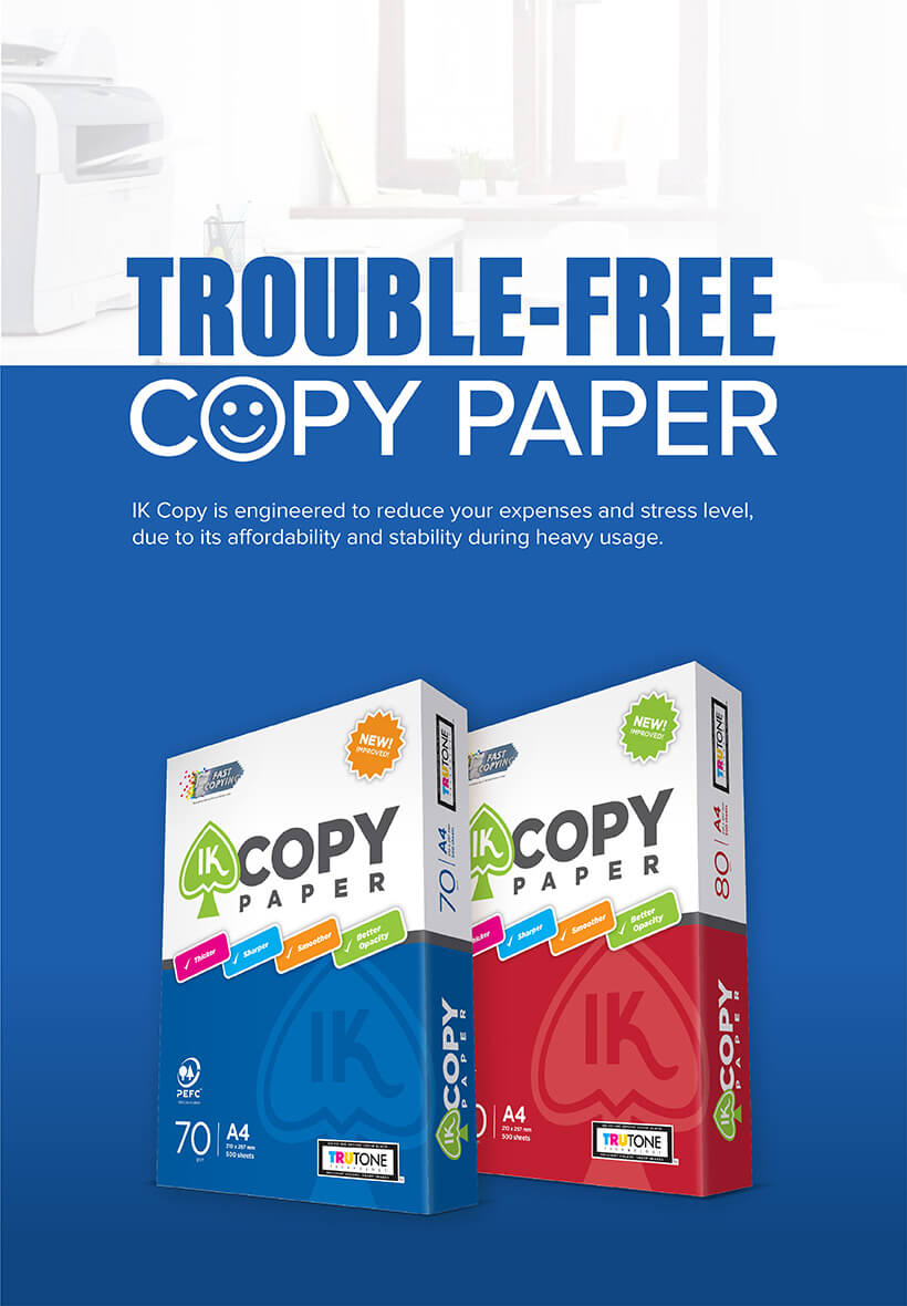 IK Copy Paper Made For Heavy Usage At An Affordable Price