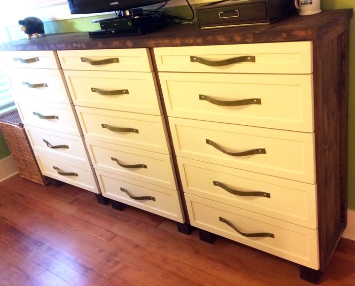 3 Ikea Tarva Dressers into 1 Shaker style dresser IKEA Hackers