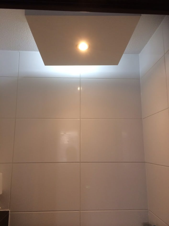 IKEA LACK Table LED Light with Bluetooth Speaker in toilet IKEA Hackers