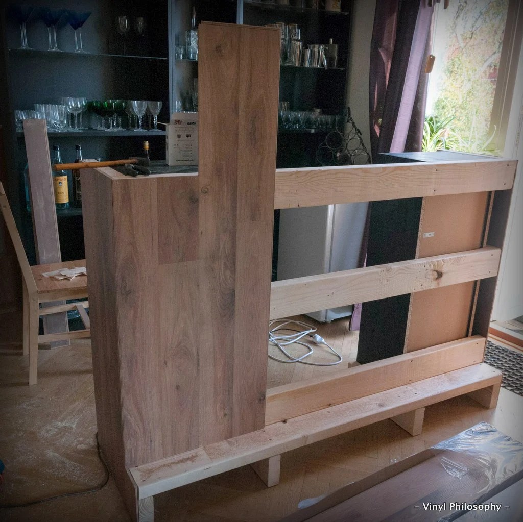 DIY Home Bar built from BILLY bookcases IKEA Hackers