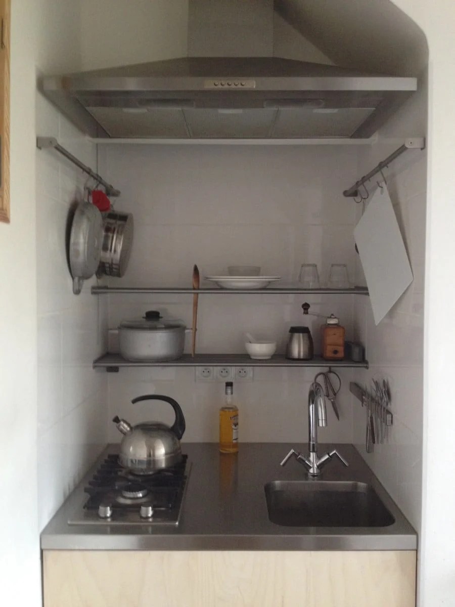 Adding elegance to GRUNDTAL shelves in our Nano Kitchen