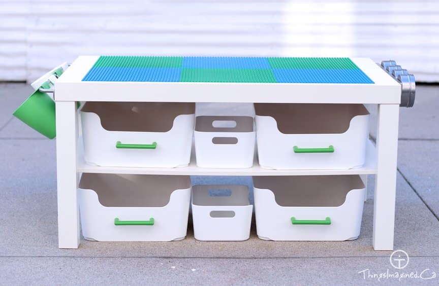 Modern LEGO Table Hack IKEA Hackers
