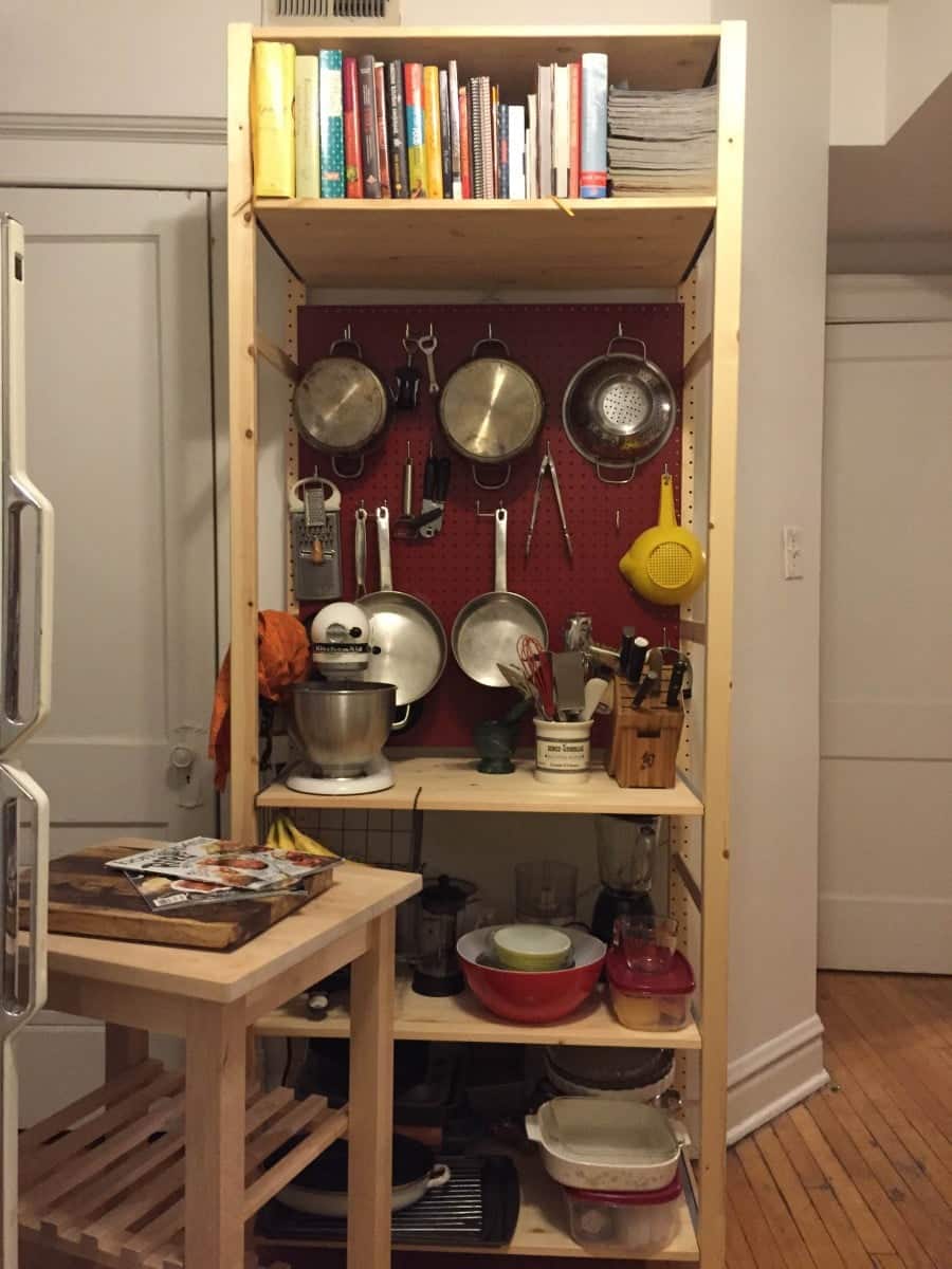 Making My Kitchen Pop with a PegboardIVAR Unit IKEA Hackers