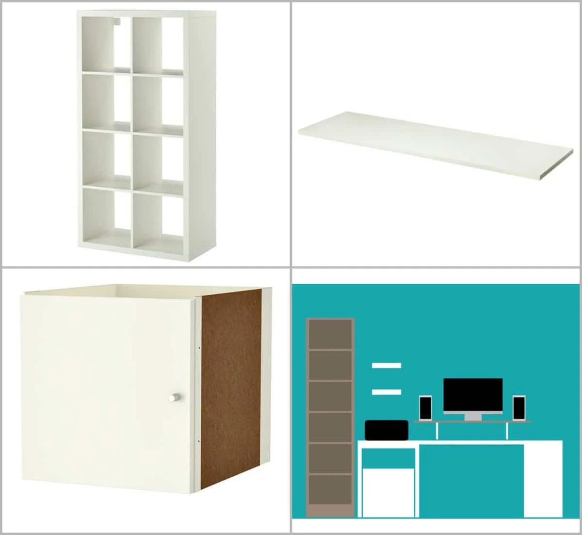 IKEA KALLAX/ LINNMON desk hack IKEA Hackers