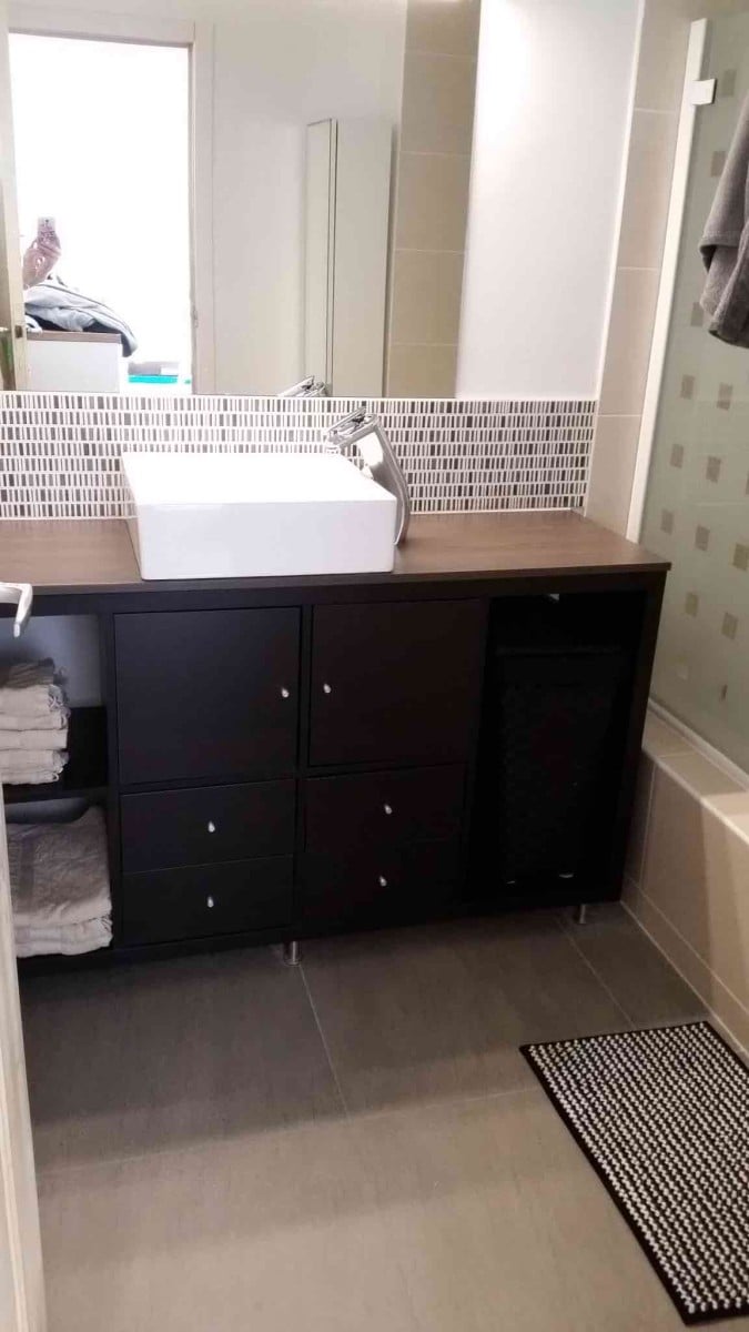 KALLAX bathroom vanity for small bathroom