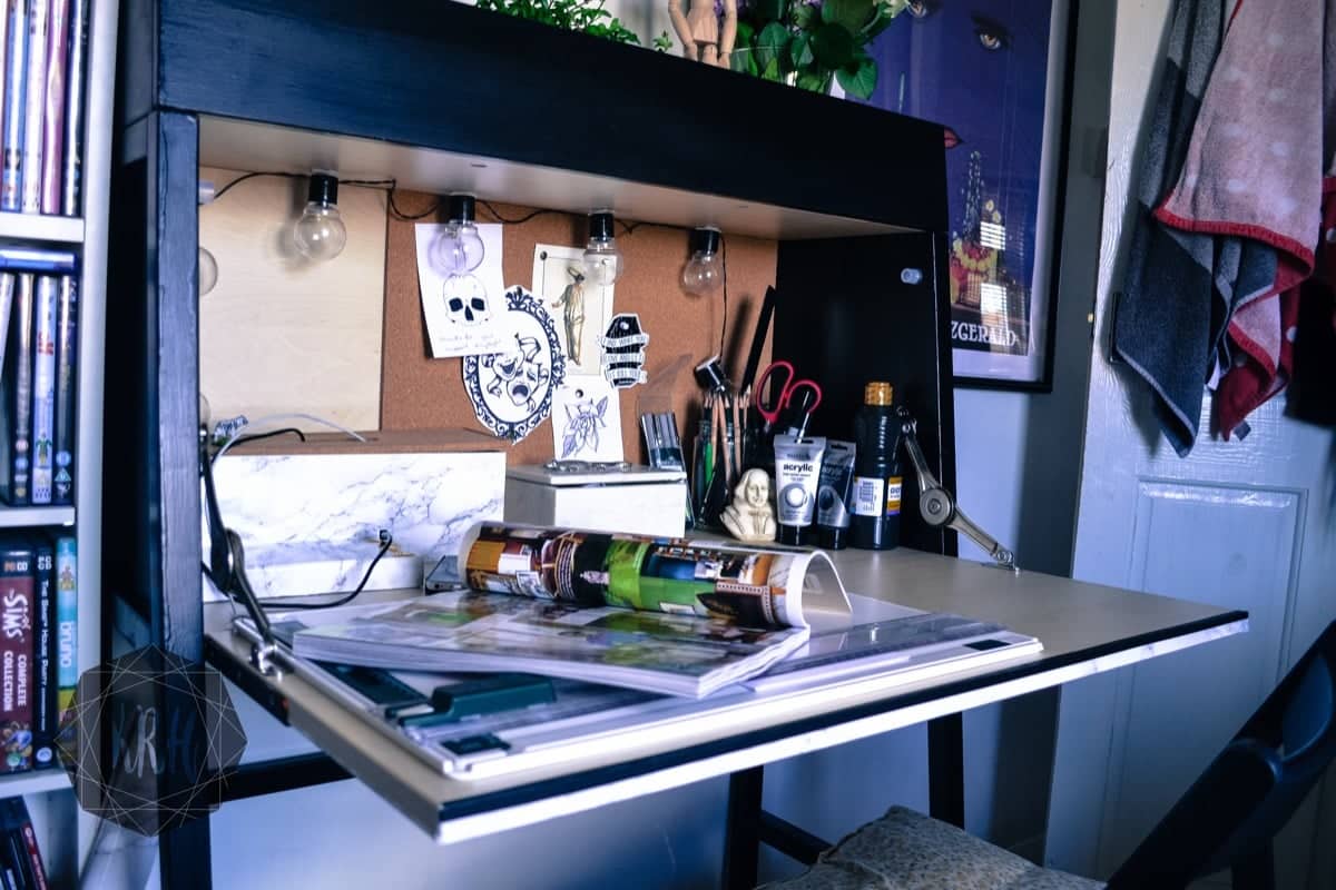 IKEA PS 2014 desk makeover Orange to Minimalist IKEA Bureau IKEA Hackers