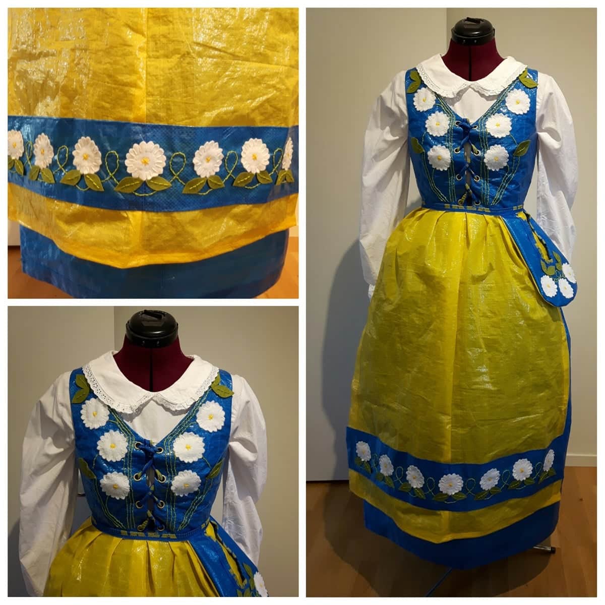 Swedish folk costume from 5 IKEA bags IKEA Hackers