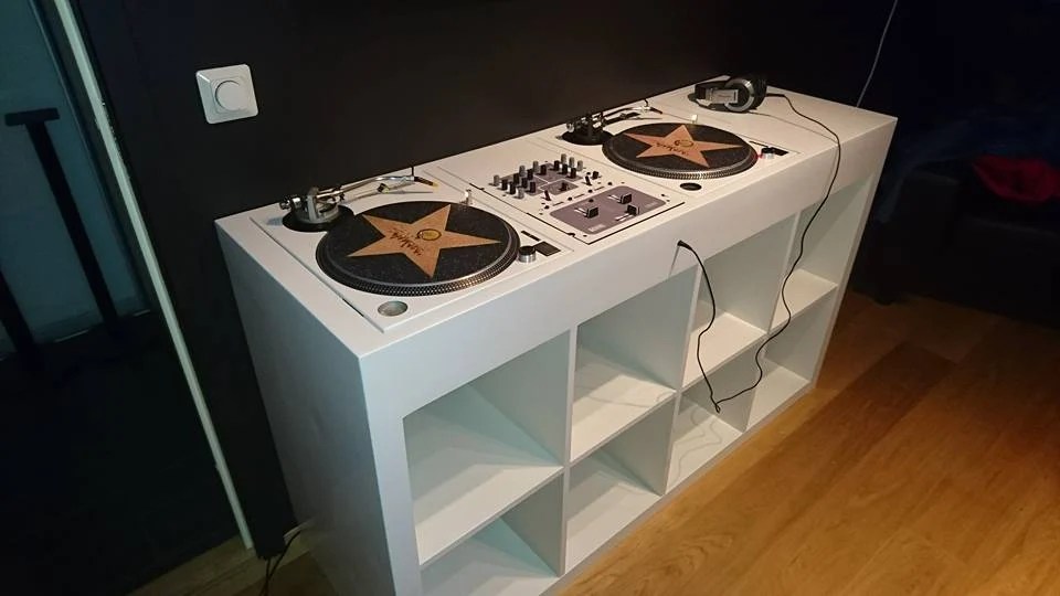 Expedit turned into DJ Booth IKEA Hackers
