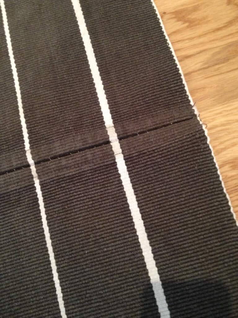 Hall of stripes! A hallway runner rug DIY IKEA Hackers