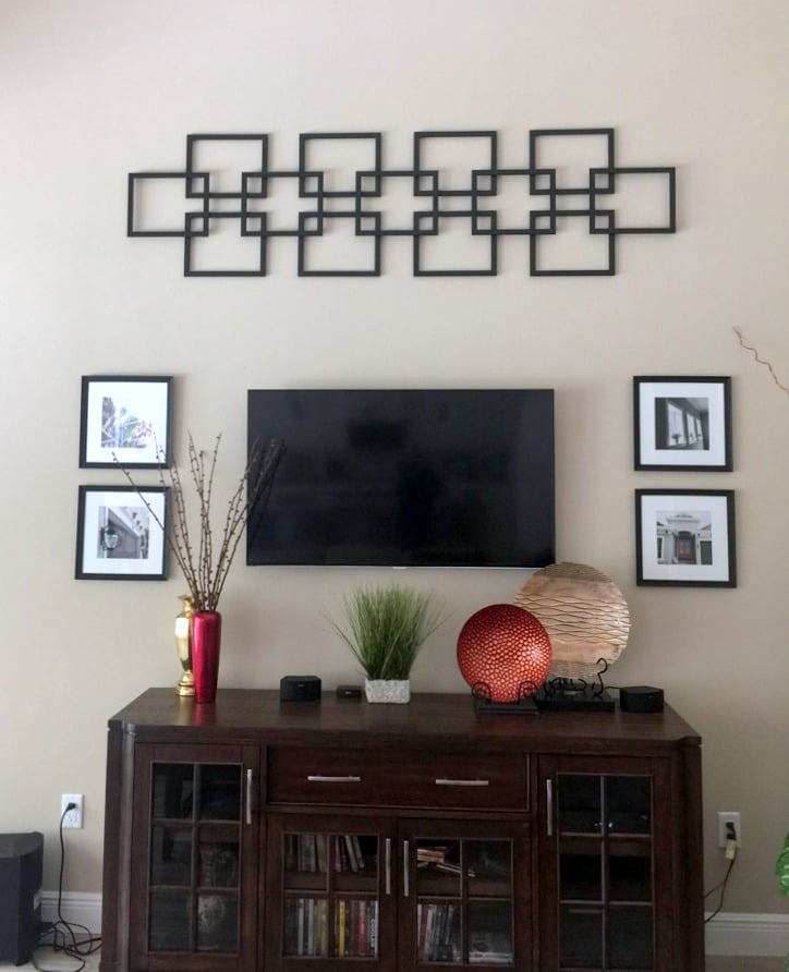 Faux fretwork panel as large scale wall décor IKEA Hackers
