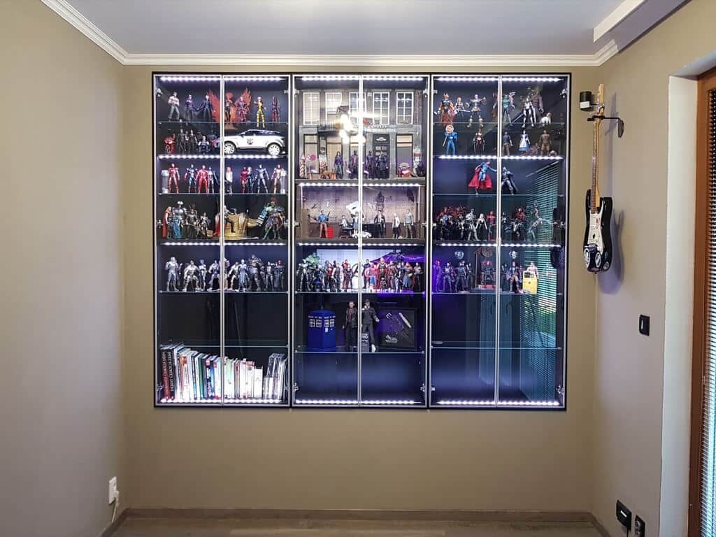 Making the ultimate builtin action figure display case IKEA Hackers
