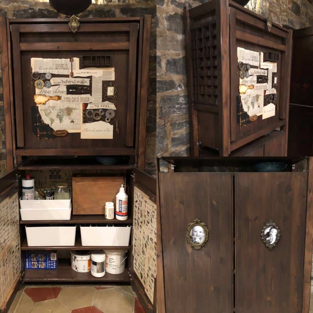 Art desk with storage for tiny studio space IKEA Hackers