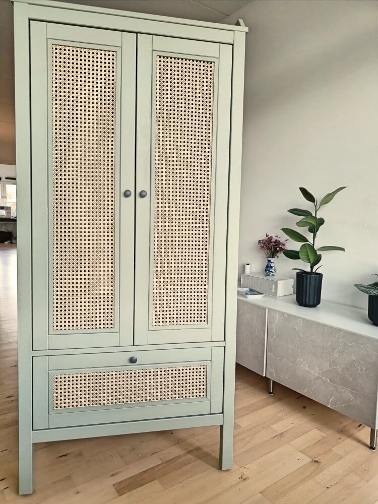 How to DIY rattan doors for IKEA wardrobe IKEA Hackers